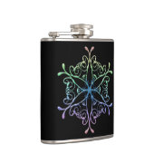 Iridescent Snowflake Flask Heupfles (Rechts)