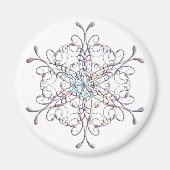 Iridescent Snowflake Magnet (Voorkant)