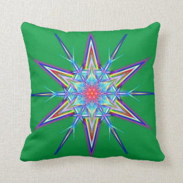 Iridescent Snowflake Star-Sierkussen Kussen