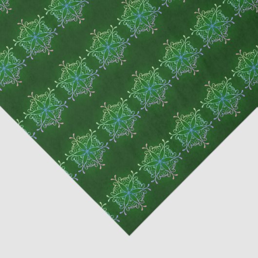 Iridescent Snowflake-weefselpapier Tissuepapier (Detail)