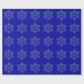 Iridescent Snowflakes Wrapppapier Cadeaupapier (Vlak)