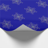 Iridescent Snowflakes Wrapppapier Cadeaupapier (Hoek)