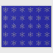 Iridescent Snowflakes Wrapppapier Cadeaupapier (Vlak)