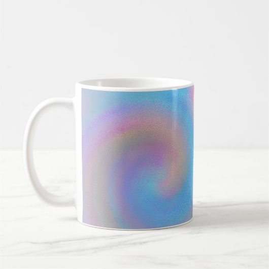 Iridescent Spiral Koffiemok (Links)