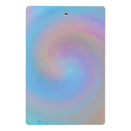 Iridescent Spiral Mini Klembord (Achterkant)