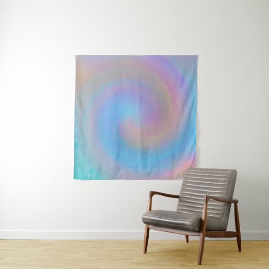 Iridescent Spiral Wandkleed (In Situ (horizontaal))