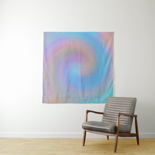 Iridescent Spiral Wandkleed (In situ)