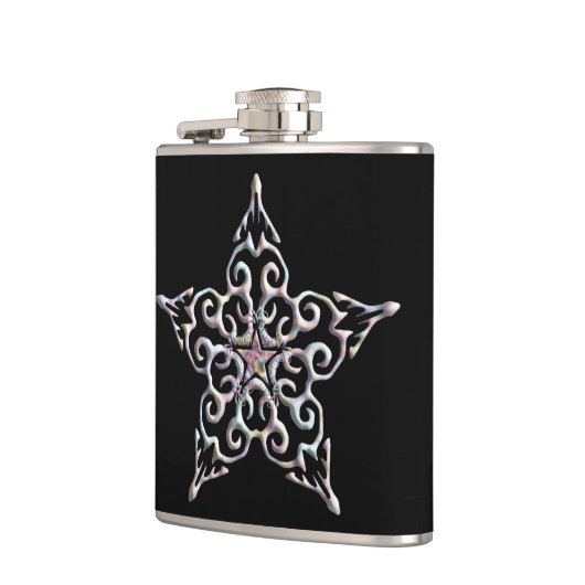 Iridescent Star Flask Heupfles (Links)