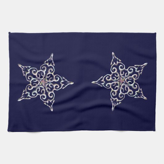 Iridescent Star Kitchen Towel Theedoek (Horizontaal)