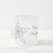 Iridescent Star-Mok Matglas Koffiemok (Voorkant links)