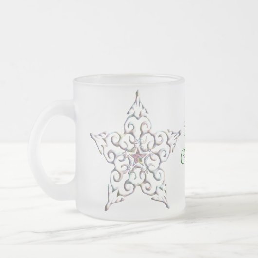 Iridescent Star-Mok Matglas Koffiemok (Links)