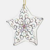 Iridescent Star-Ornament Keramisch Ornament (Links)