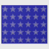 Iridescent Stars Verpakkingspapier Cadeaupapier (Vlak)
