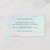 Iridescent Stone Glitter Visitekaartje (Achterkant)