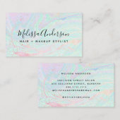 Iridescent Stone Glitter Visitekaartje (Voorkant / Achterkant)