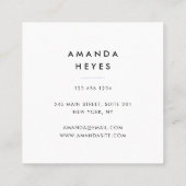 Iridescent Sun Reiki Master Chakra Energy Healer | Vierkante Visitekaartje (Achterkant)