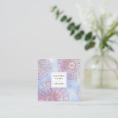 Iridescent Sun Reiki Master Chakra Energy Healer | Vierkante Visitekaartje (Staand voorkant)