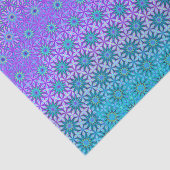 Iridescent Teal & Paarse Decoupage Tissuepapier (Detail)