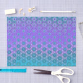 Iridescent Teal & Paarse Decoupage Tissuepapier (Craft)