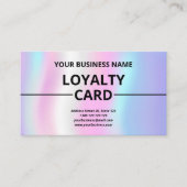 Iridescent Texture Moderne Schattigee Loyaliteit K Klantenkaartje (Voorkant)