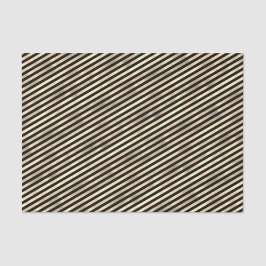 Iridescent "textured folie" bleek gouden zwarte st tissuepapier (Voorkant)