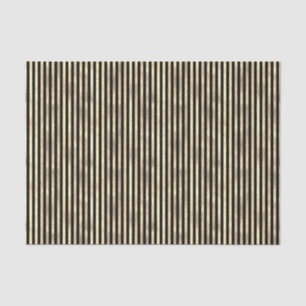 Iridescent "textured folie" mini stripe zwart goud tissuepapier