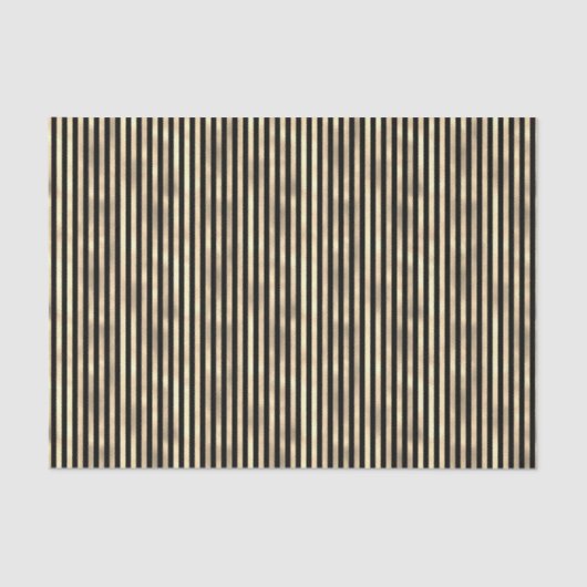 Iridescent "textured folie" mini stripe zwart goud tissuepapier (Voorkant)