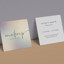 Iridescent Textured Modern Make-up Artist