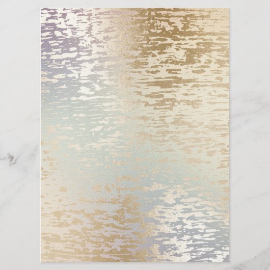 Iridescent Textured Modern Make-up Prijs Kaart (Achterkant)