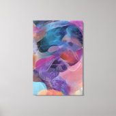 Iridescent Thread Face Prism Portrait Canvas Afdruk (Voorkant)