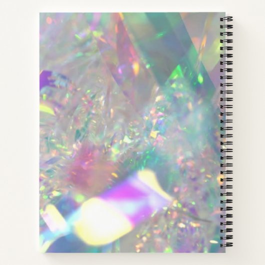 Iridescent Tinsel | Modern Glam Notitieboek (Achterkant)