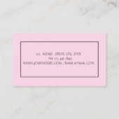 Iridescent Tree Women Silhouette, Yoga Instructor Visitekaartje (Achterkant)