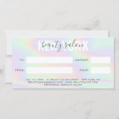 Iridescent trendy gradiënt regenboogsalon cadeauka (Achterkant)