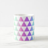 Iridescent Triangles Pattern Monogram Mok (Center)