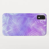Iridescent Tropical Leaves Pattern Case-Mate iPhone Case (Achterkant (horizontaal))
