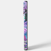 Iridescent Tropische Bladeren, noem witte sterren, Case-Mate iPhone Case (Achterkant / Links)