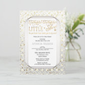 Iridescent Twinkle Twinkle Little Star-Baby shower Kaart (Staand voorkant)