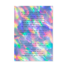 Iridescent Ultra Modern Monogram Weddenschap