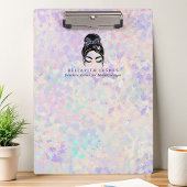 Iridescent Updo Holographic Lashes Business Klembord