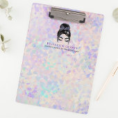 Iridescent Updo Holographic Lashes Business Klembord