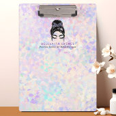 Iridescent Updo Holographic Lashes Business Klembord