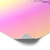 Iridescent Verlopend Glam Naam Telefoonachtergrond Poster (Hoek)