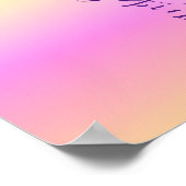 Iridescent Verlopend Glam Naam Telefoonachtergrond Poster (Hoek)