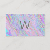 Iridescent vloeibaar achtergrond visitekaartje (Voorkant)