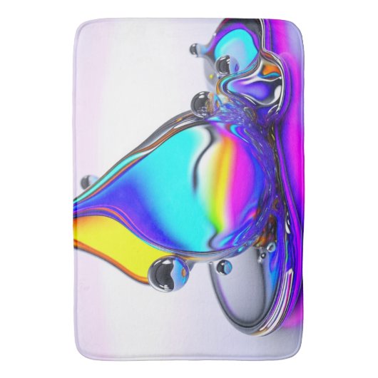 Iridescent vloeibaar badmat (Voorkant Verticaal)