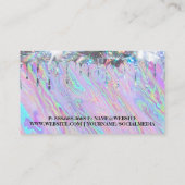 Iridescent vloeibaar | Shimmer Drip | Stijlvol Visitekaartje (Achterkant)