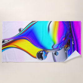 Iridescent vloeibaar strandlaken