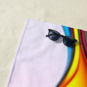 Iridescent vloeibaar strandlaken (In situ)