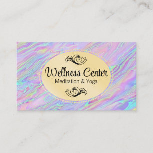 Iridescent vloeibaar visitekaartje