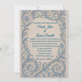 Iridescent Vow Photo Wedding Invitation Kaart (Voorkant)